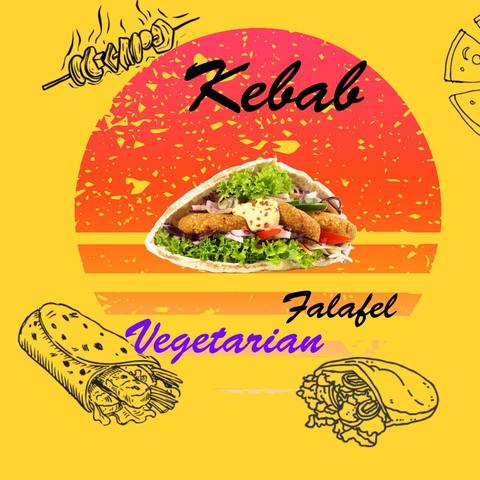 Vegetariánský kebab s falafelem